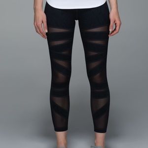 Black Snakeskin High Times Pant Tech Mesh Leggings